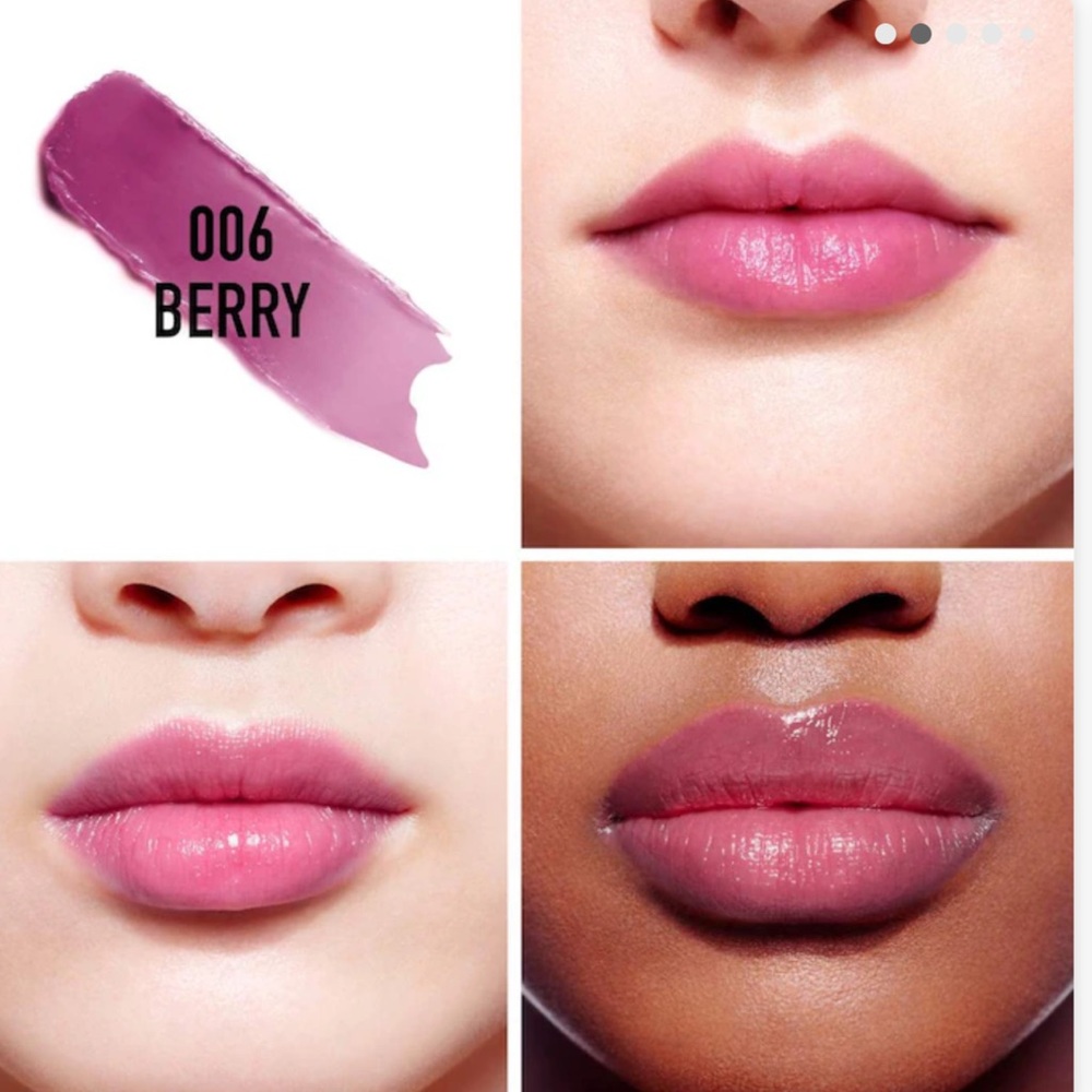 NIB Color 006 Berry Dior Addict Lip Glow Reviving Lip Balm - Picture 3 of 13